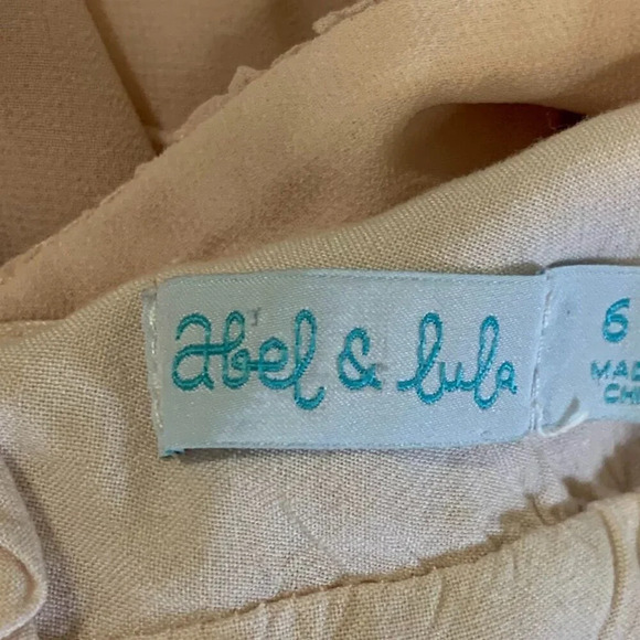 Abel Lula Girl's Sleeveless Sheer Ruffle‎ Zip Up Jumpsuit SIze 6 - Picture 8 of 15